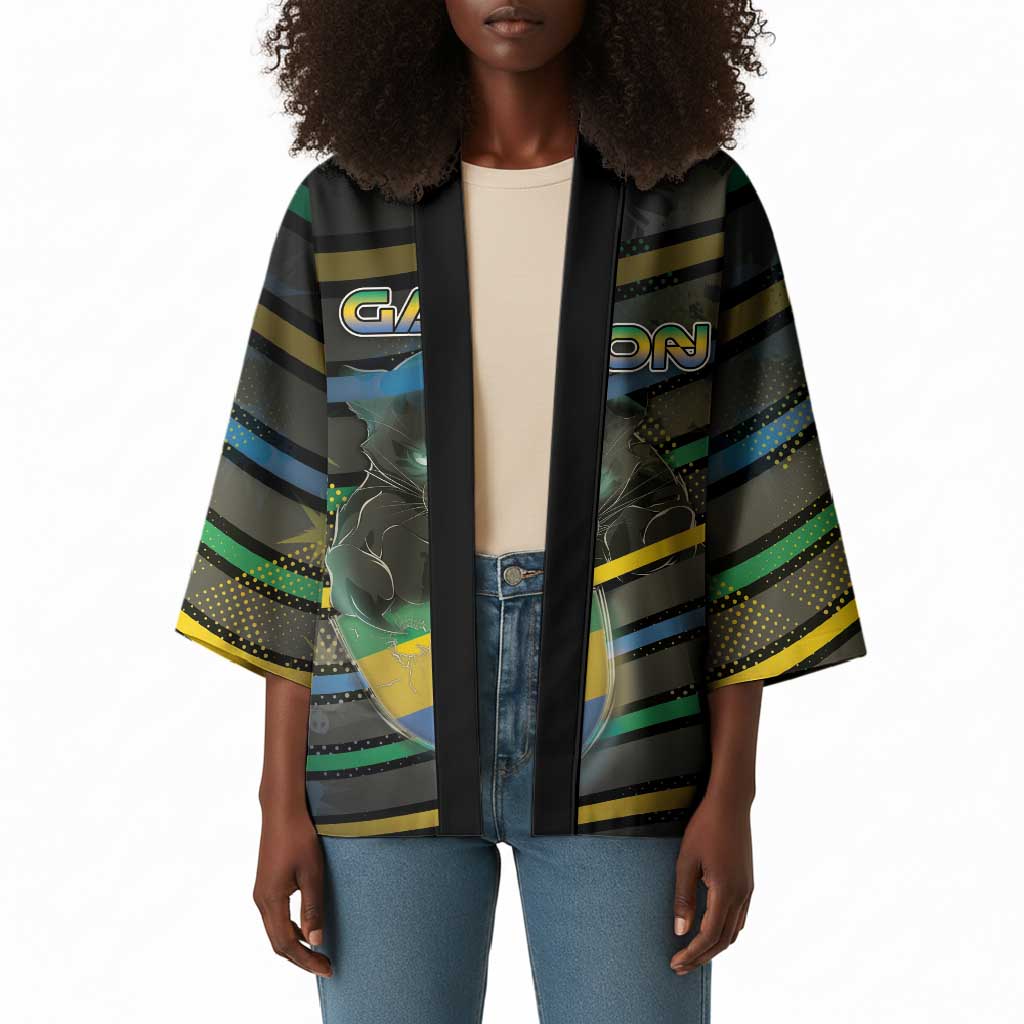 Personalized Gabon Kimono Panther Strike Striped Style