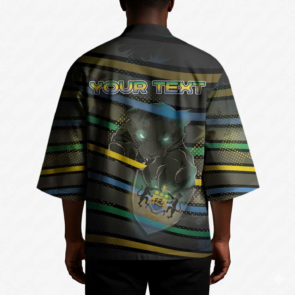 Personalized Gabon Kimono Panther Strike Striped Style
