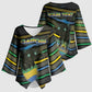 Personalized Gabon Kimono Sleeve Blouse Panther Strike Striped Style
