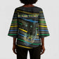 Personalized Gabon Kimono Sleeve Blouse Panther Strike Striped Style