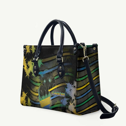 Gabon Leather Bag Panther Strike Striped Style
