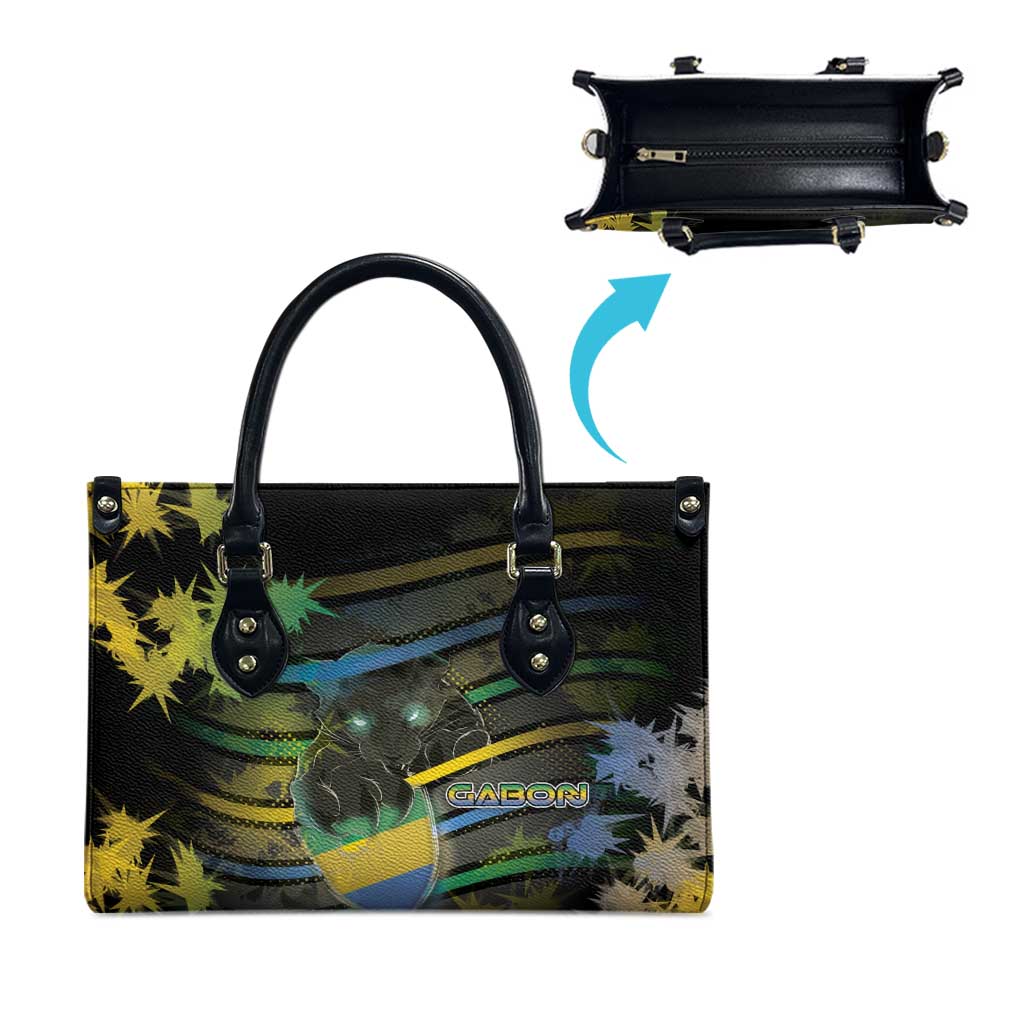 Gabon Leather Bag Panther Strike Striped Style