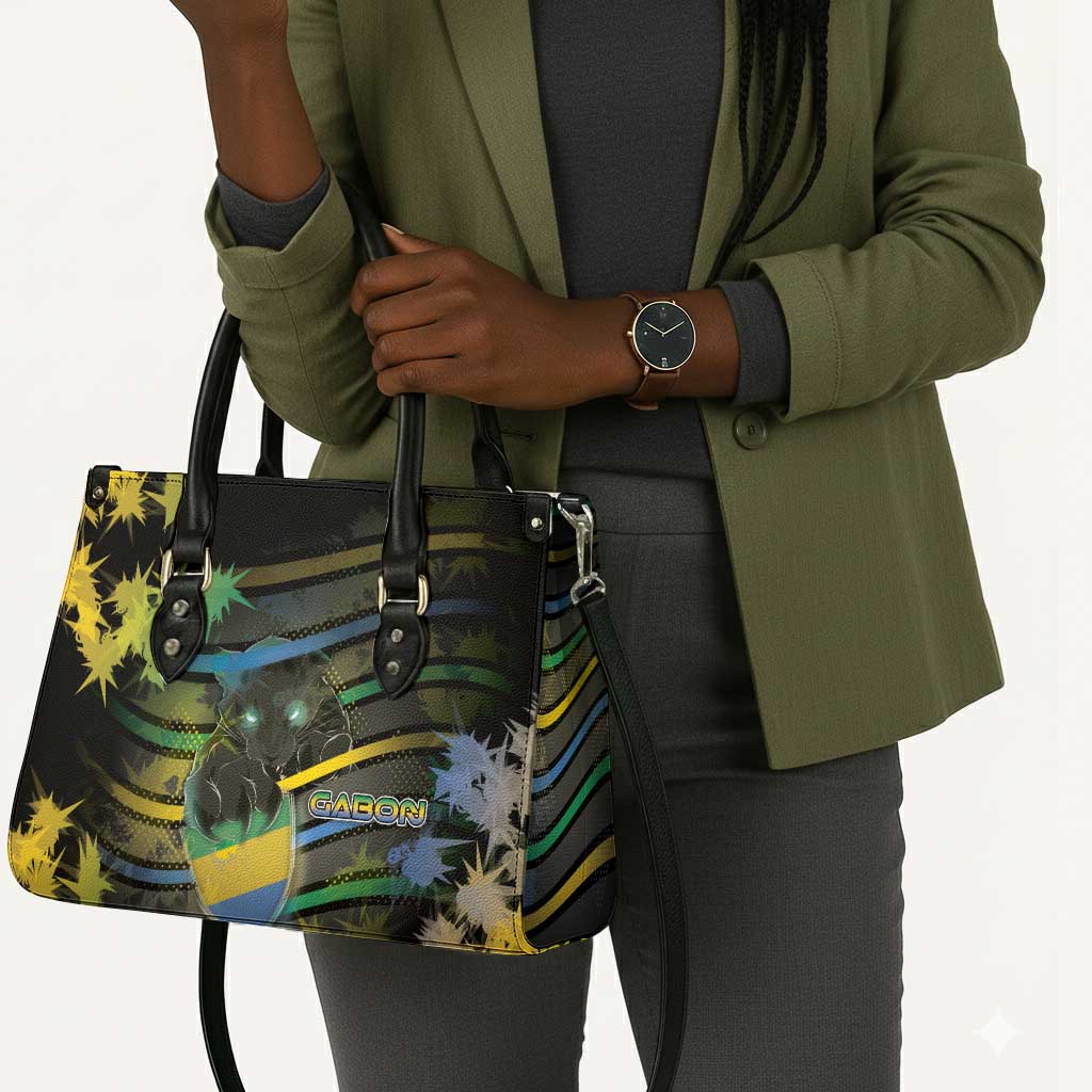 Gabon Leather Bag Panther Strike Striped Style