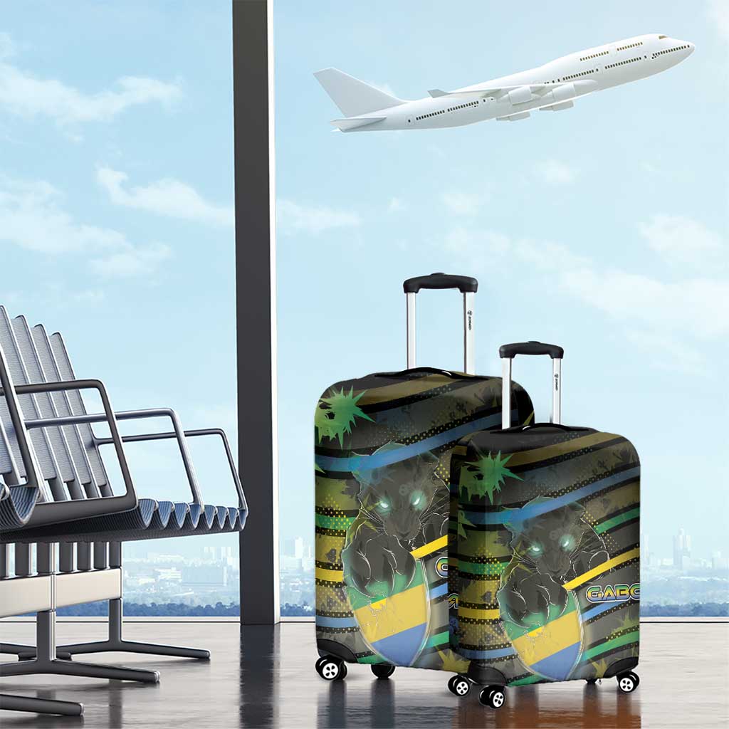 Gabon Luggage Cover Panther Strike Striped Style