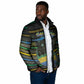 Personalized Gabon Padded Jacket Panther Strike Striped Style