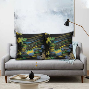 Gabon Pillow Cover Panther Strike Striped Style