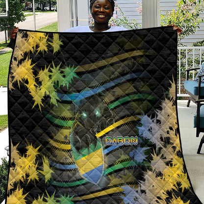 Gabon Quilt Panther Strike Striped Style