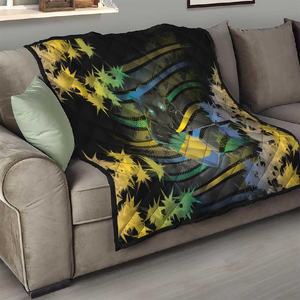 Gabon Quilt Panther Strike Striped Style