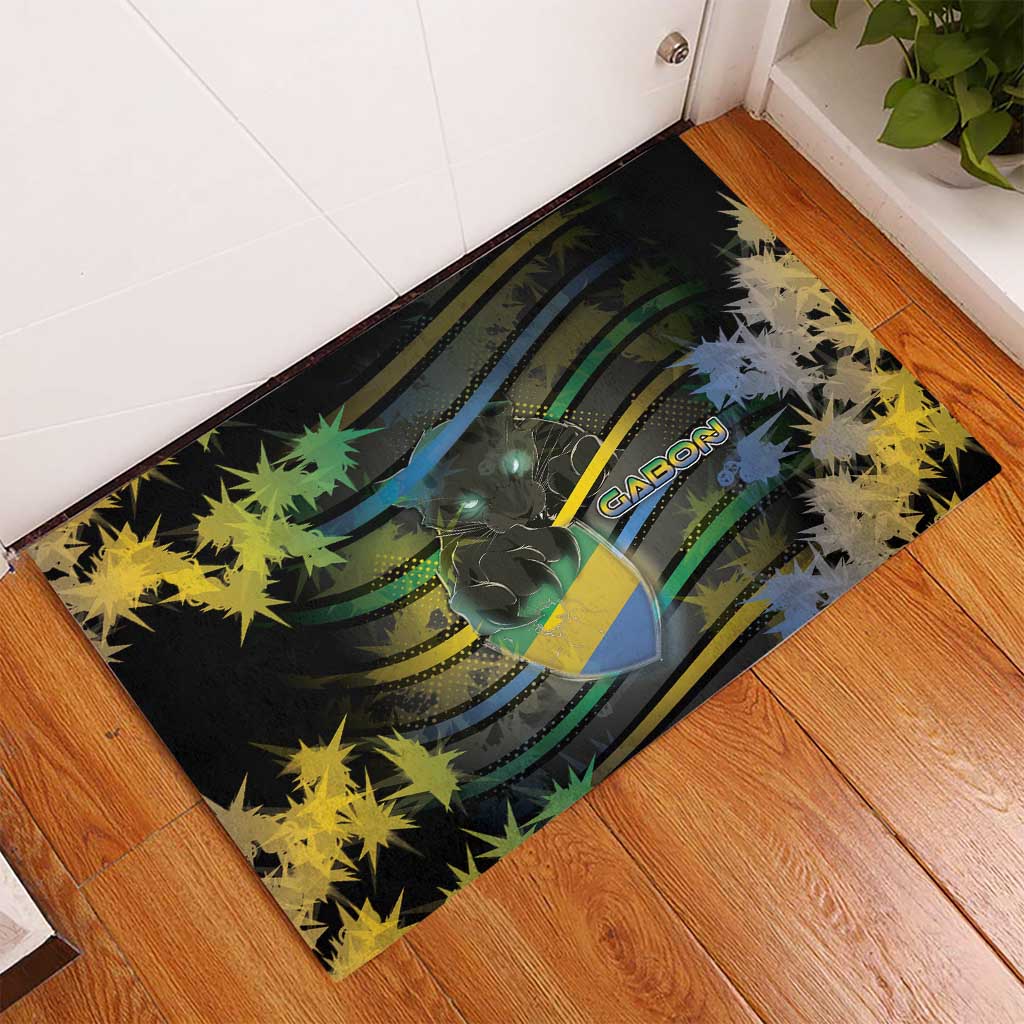 Gabon Rubber Doormat Panther Strike Striped Style