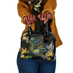 Gabon Shoulder Handbag Panther Strike Striped Style