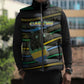 Personalized Gabon Sleeveless Puffer Jacket Panther Strike Striped Style