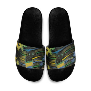 Gabon Slide Sandals Panther Strike Striped Style