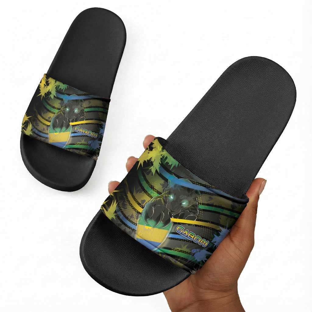 Gabon Slide Sandals Panther Strike Striped Style