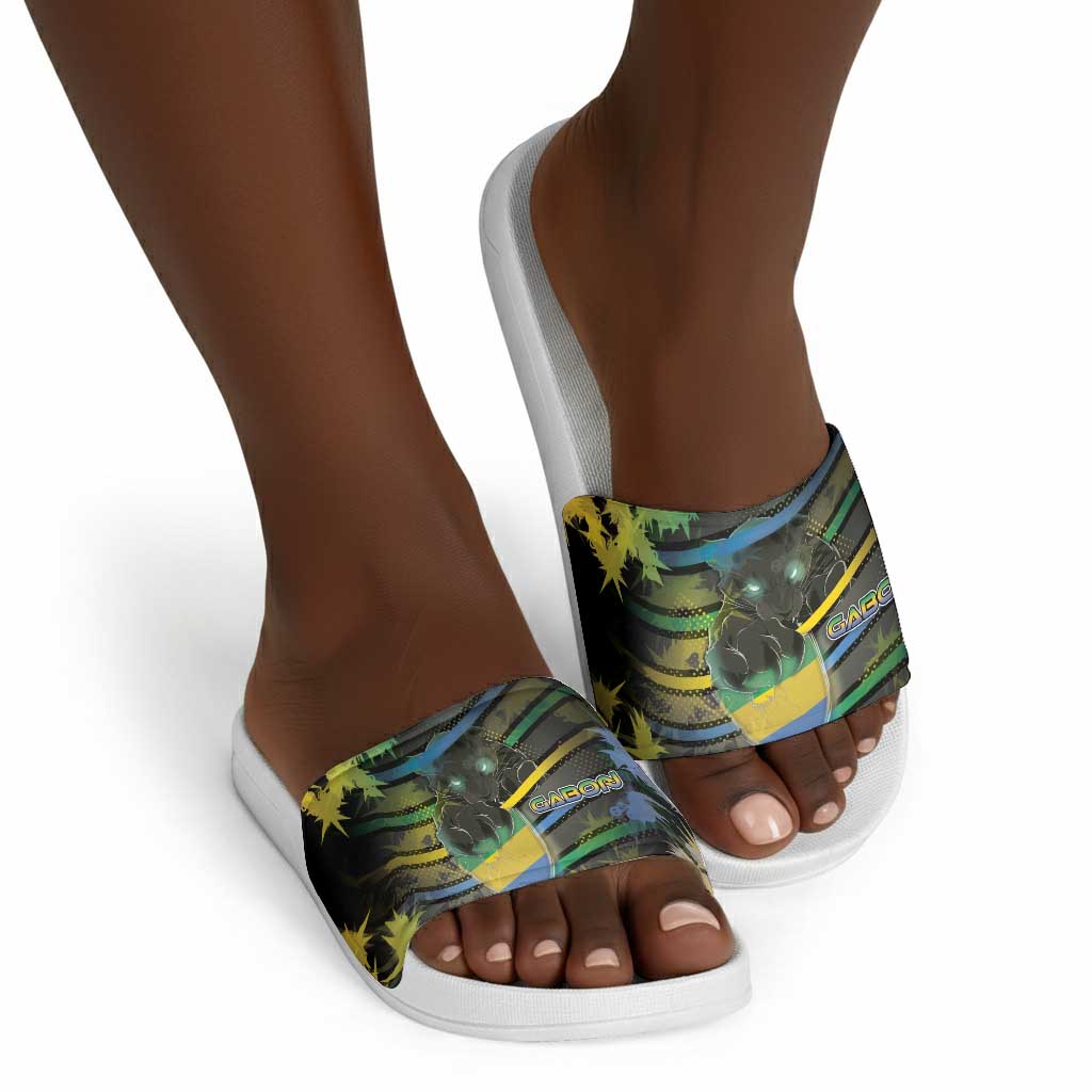 Gabon Slide Sandals Panther Strike Striped Style