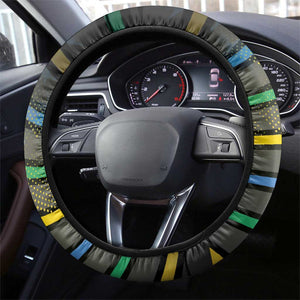 Gabon Steering Wheel Cover Panther Strike Striped Style
