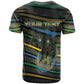 Personalized Gabon T shirt Panther Strike Striped Style