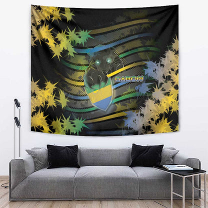 Gabon Tapestry Panther Strike Striped Style