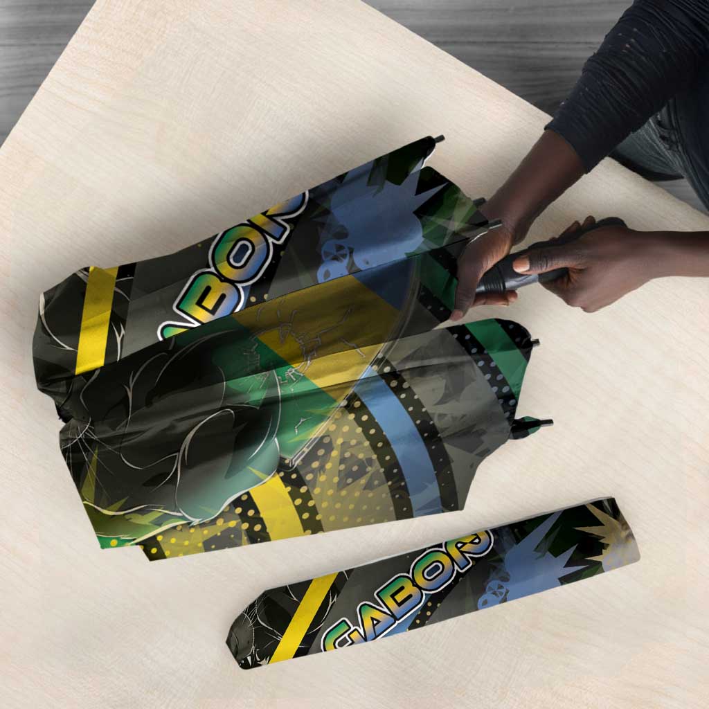 Gabon Umbrella Panther Strike Striped Style