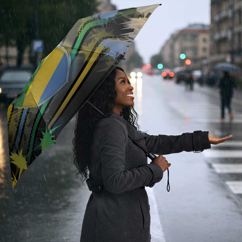 Gabon Umbrella Panther Strike Striped Style