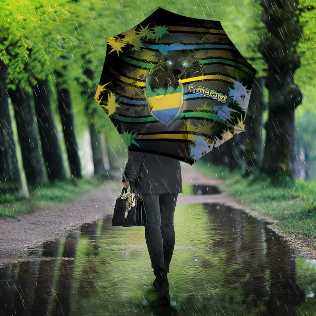 Gabon Umbrella Panther Strike Striped Style