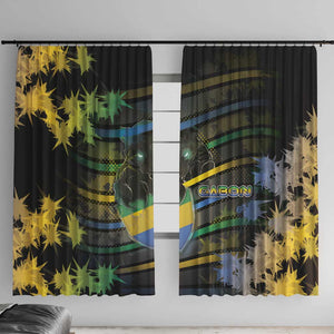 Gabon Window Curtain Panther Strike Striped Style