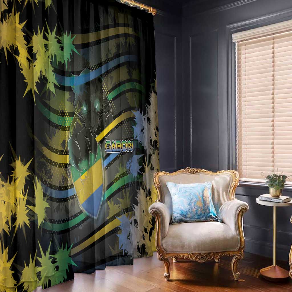 Gabon Window Curtain Panther Strike Striped Style