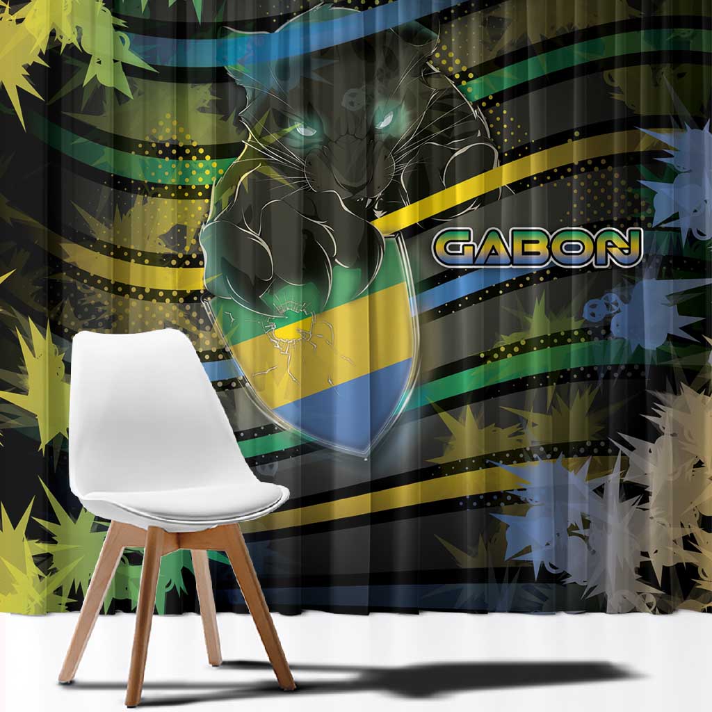 Gabon Window Curtain Panther Strike Striped Style