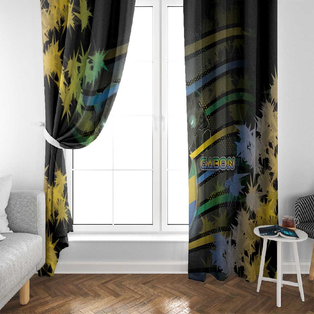 Gabon Window Curtain Panther Strike Striped Style