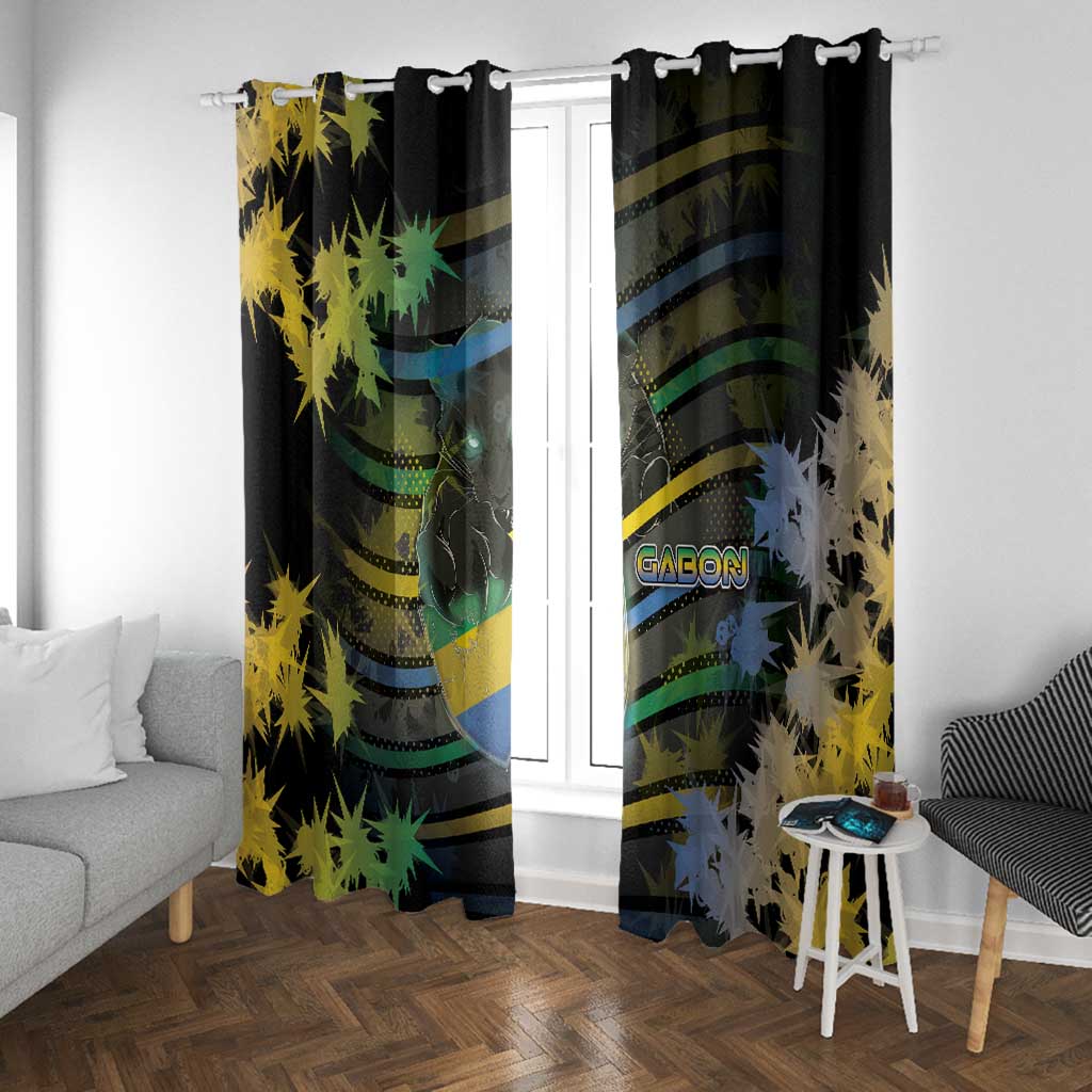 Gabon Window Curtain Panther Strike Striped Style