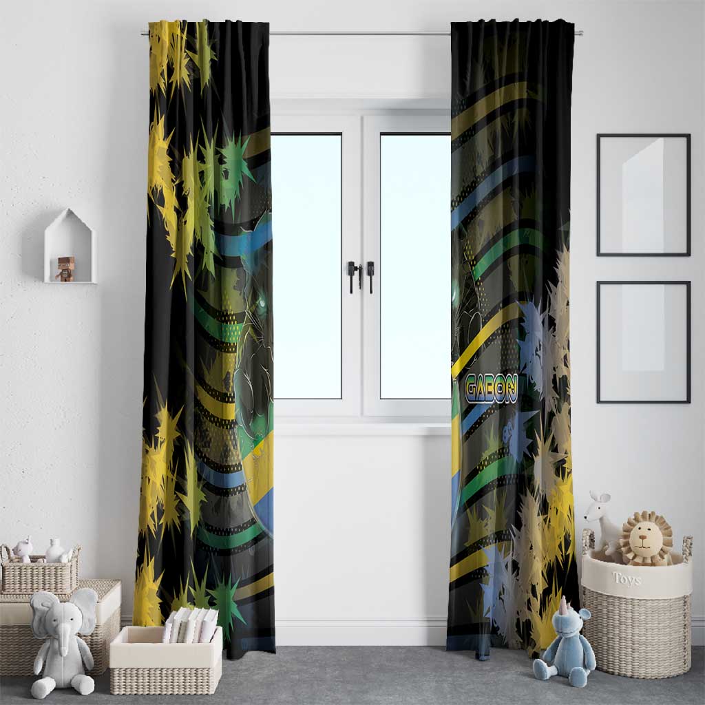 Gabon Window Curtain Panther Strike Striped Style