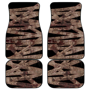African Halloween Egypt Mummy Wrap Car Mats Golden Winged Scarab Badge