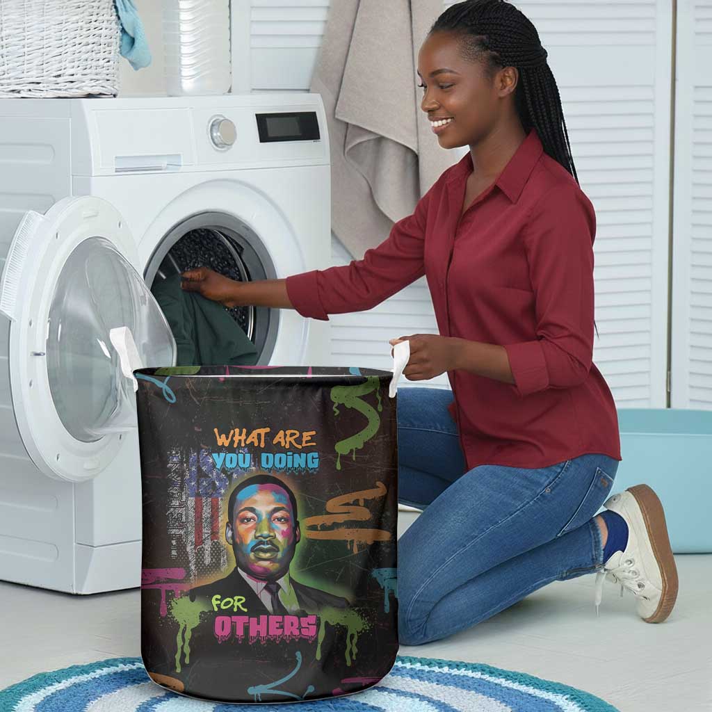 Martin Luther King Jr Day Laundry Basket What Are You Doing For Others - African Pride