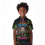 Martin Luther King Jr Day Kid Polo Shirt What Are You Doing For Others DT05