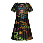 Martin Luther King Jr Day Kid Short Sleeve Dress What Are You Doing For Others DT05