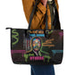 Martin Luther King Jr Day Leather Tote Bag What Are You Doing For Others - African Pride