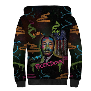 Martin Luther King Jr Day Sherpa Hoodie What Are You Doing For Others - African Pride