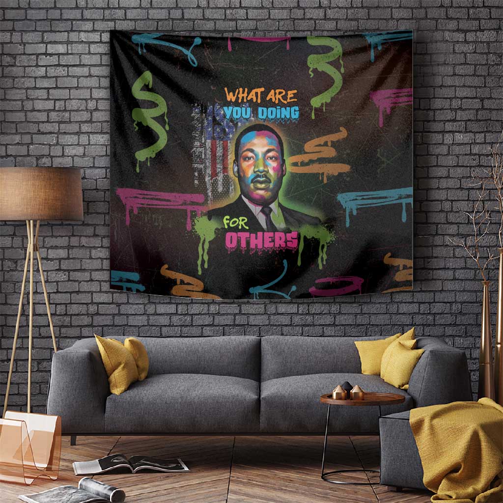 Martin Luther King Jr Day Tapestry What Are You Doing For Others - African Pride