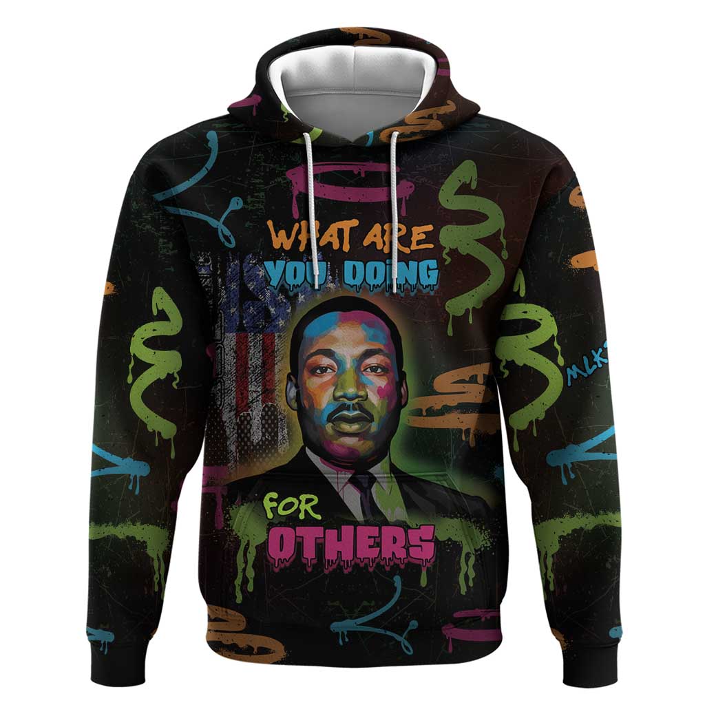 Martin Luther King Jr Day Zip Hoodie What Are You Doing For Others - African Pride