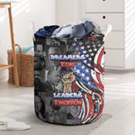 Martin Luther King Jr Day Laundry Basket Dreamers Today Leaders Tomorrow - African Pride