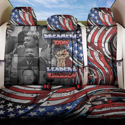Martin Luther King Jr Day Back Car Seat Cover Dreamers Today Leaders Tomorrow - African Pride