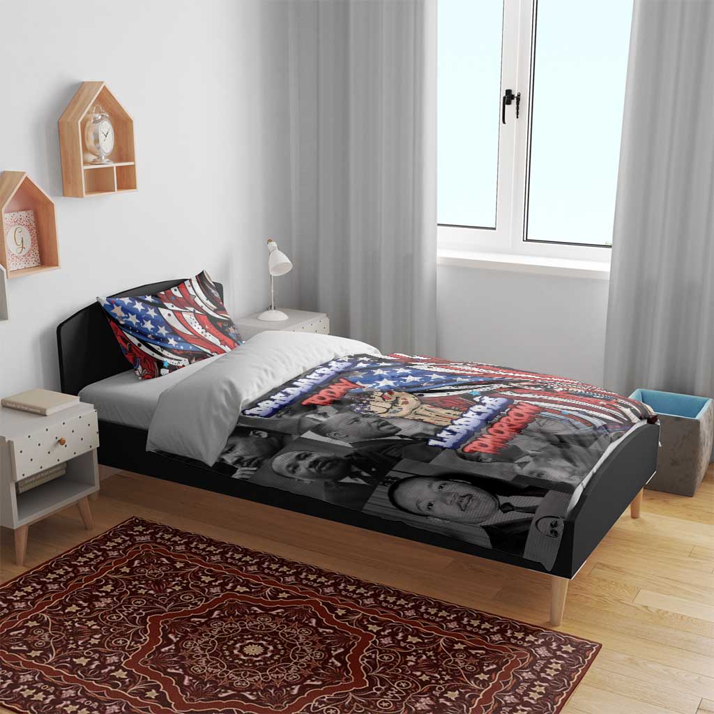 Martin Luther King Jr Day Bedding Set Dreamers Today Leaders Tomorrow - African Pride