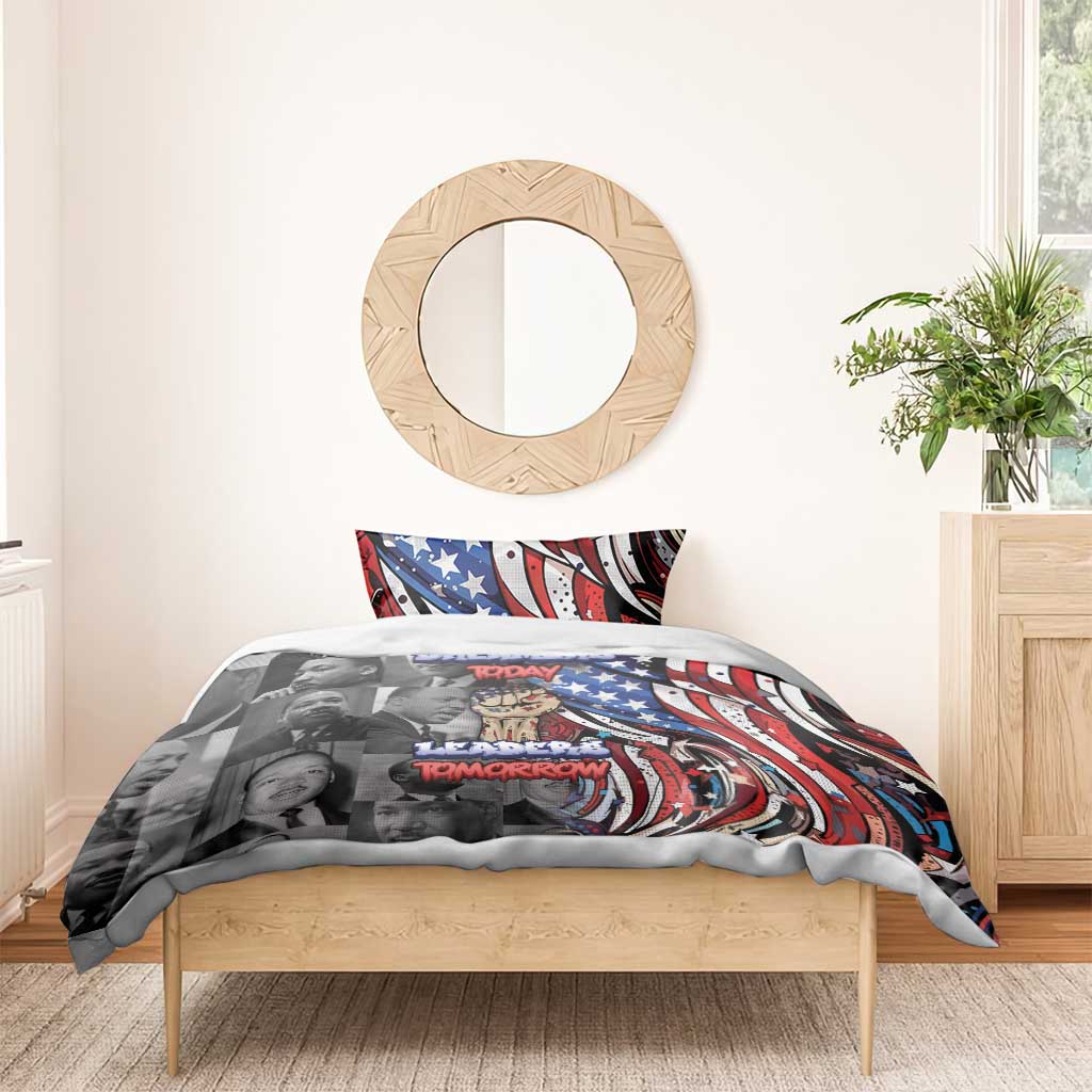 Martin Luther King Jr Day Bedding Set Dreamers Today Leaders Tomorrow - African Pride
