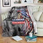 Martin Luther King Jr Day Blanket Dreamers Today Leaders Tomorrow - African Pride