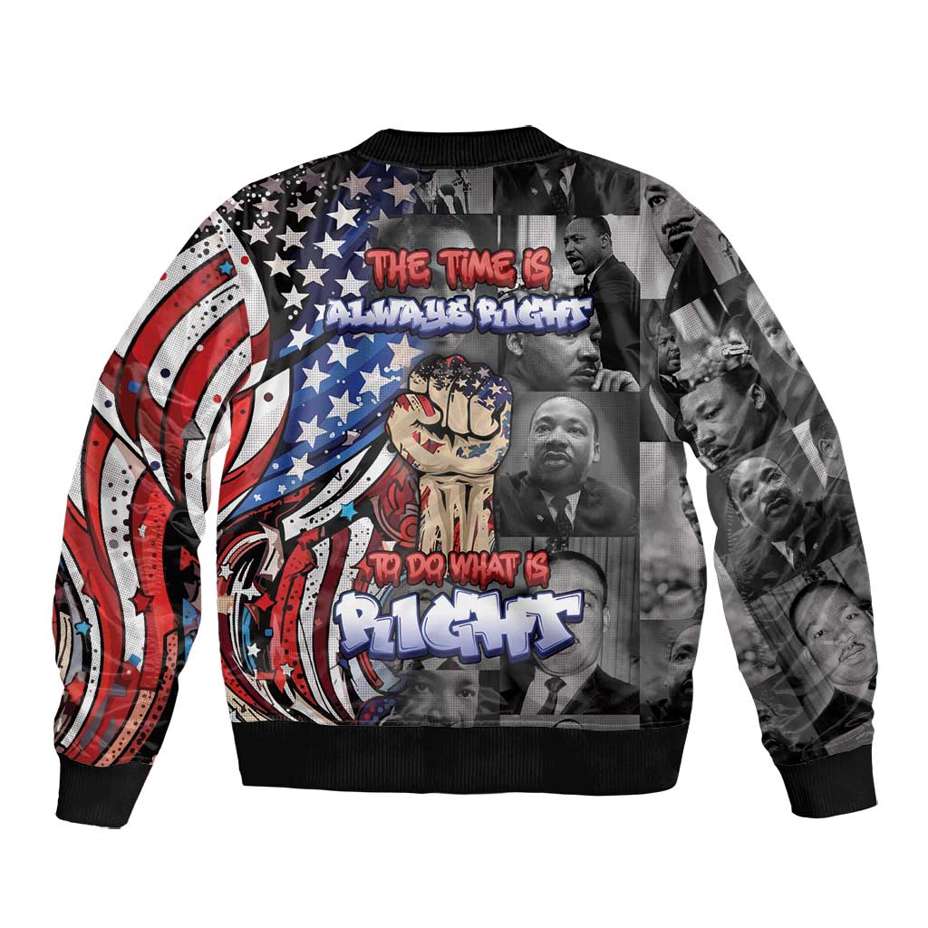 Martin Luther King Jr Day Bomber Jacket Dreamers Today Leaders Tomorrow - African Pride