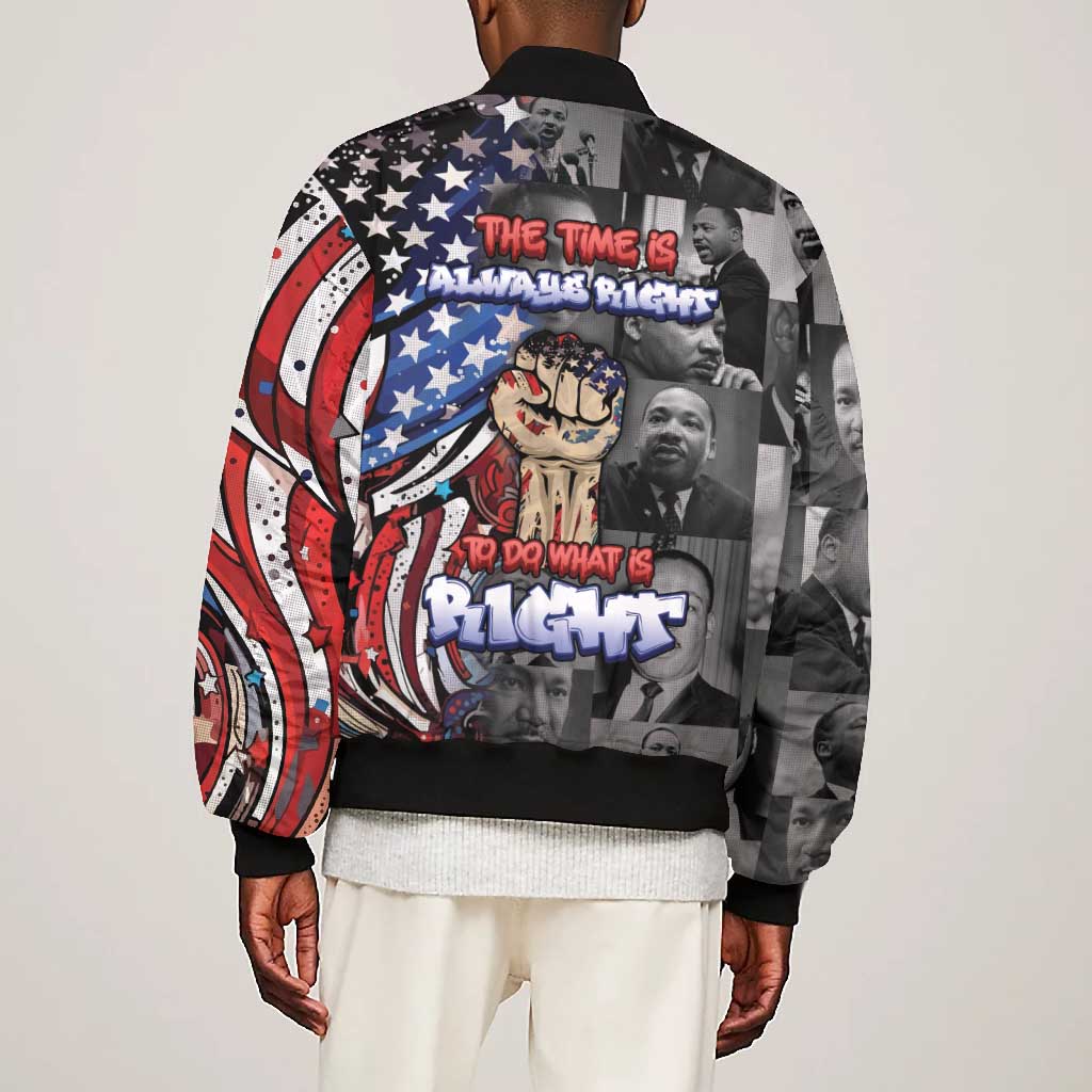 Martin Luther King Jr Day Bomber Jacket Dreamers Today Leaders Tomorrow - African Pride