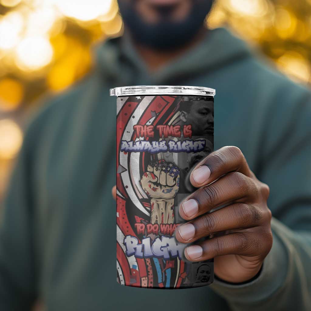Martin Luther King Jr Day 4 in 1 Can Cooler Tumbler Dreamers Today Leaders Tomorrow - African Pride