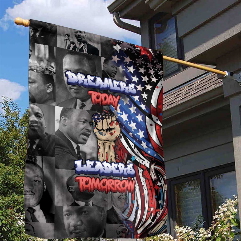 Martin Luther King Jr Day Garden Flag Dreamers Today Leaders Tomorrow - African Pride