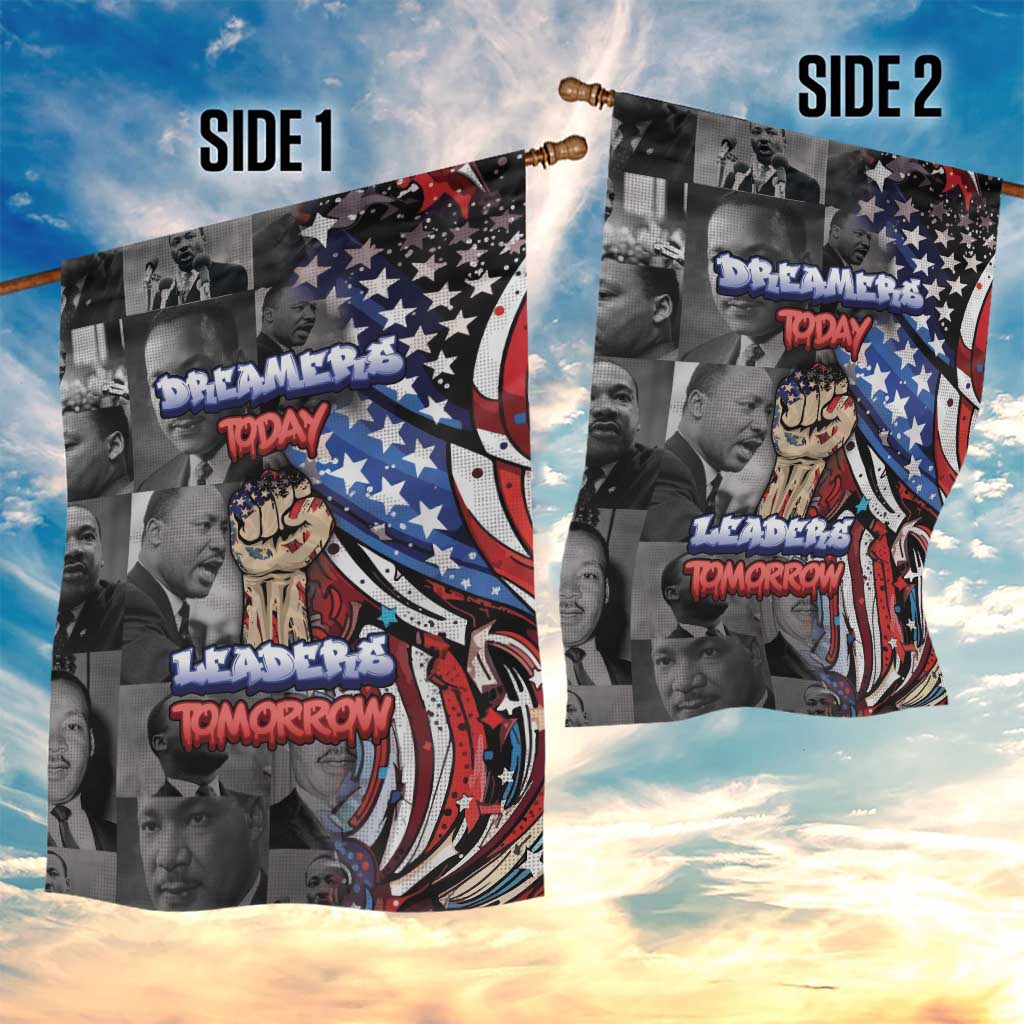 Martin Luther King Jr Day Garden Flag Dreamers Today Leaders Tomorrow - African Pride