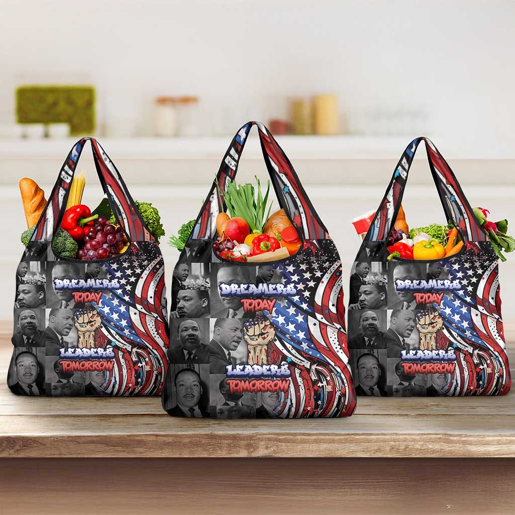 Martin Luther King Jr Day Grocery Bag Dreamers Today Leaders Tomorrow - African Pride