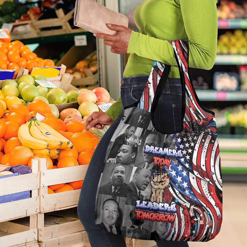 Martin Luther King Jr Day Grocery Bag Dreamers Today Leaders Tomorrow - African Pride
